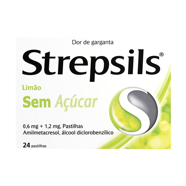 Imagem de Strepsils Limão sem açúcar, 1,2/0,6 mg x 24 pst