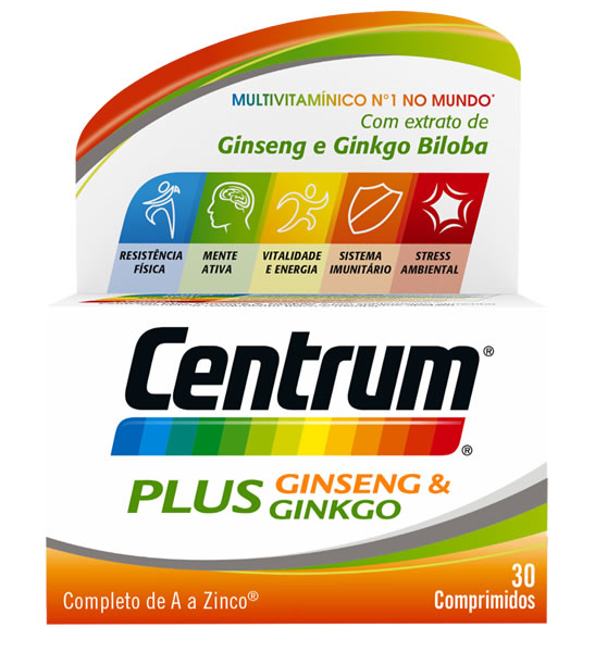 Imagem de Centrum Plus Ginseng Ginkgo Compx30