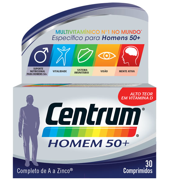 Imagem de Centrum Homem 50+ Comp X 30 comps