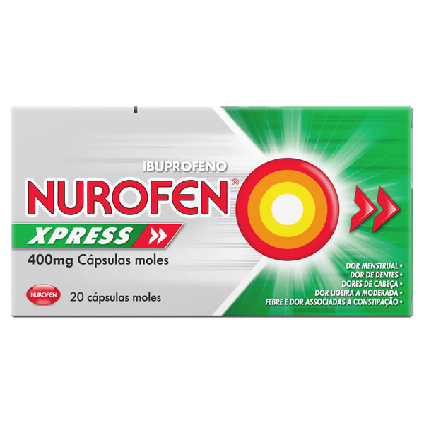 Imagem de Nurofen Xpress, 400 mg x 20 cáps mole