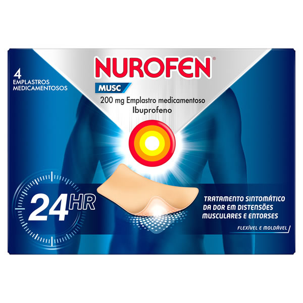 Imagem de Nurofen Musc, 200 mg x 4 emplastro