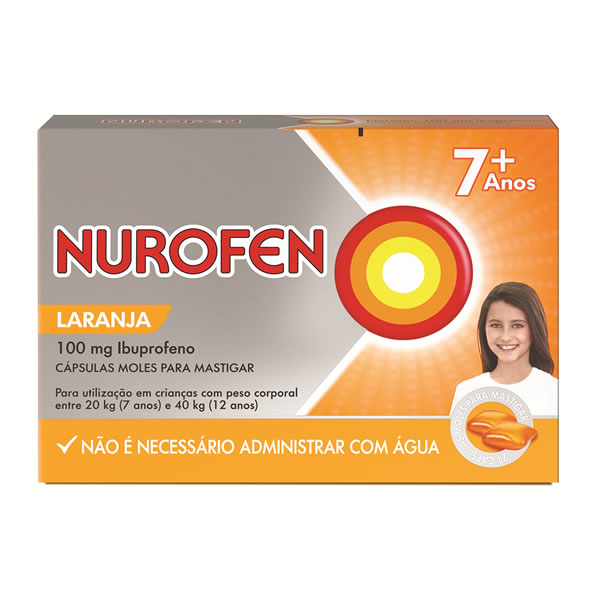 Imagem de Nurofen, 100 mg x 24 cáps mole p/mastigar