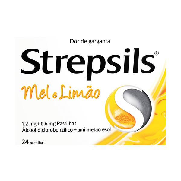 Picture of Strepsils Mel e limão, 1,2/0,6 mg x 24 pst