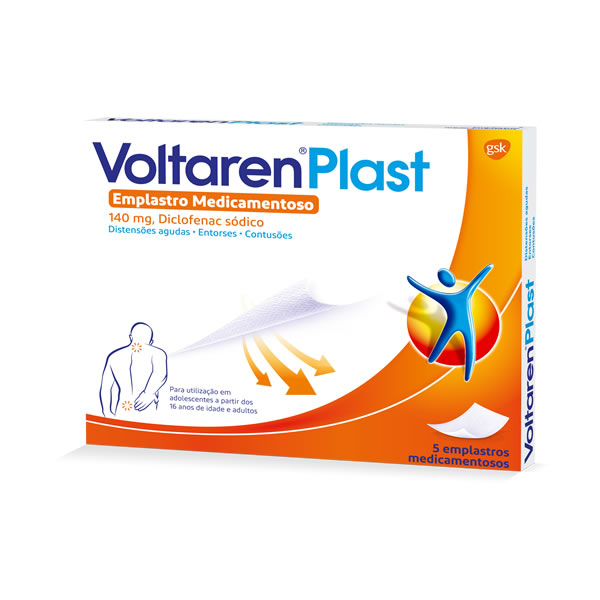 Imagem de Voltaren Plast, 140 mg x 5 emplastro