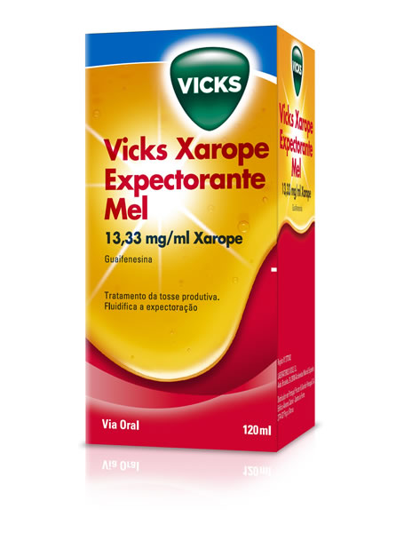 Imagem de Vicks Xarope Expectorante Mel (120mL), 13,33 mg/mL x 1 xar mL