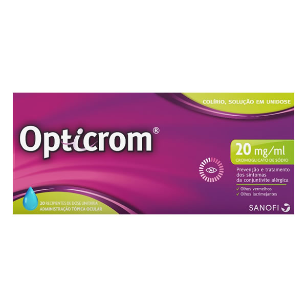 Picture of Opticrom, 20 mg/mL-0,3 mL x 20 sol col unidose