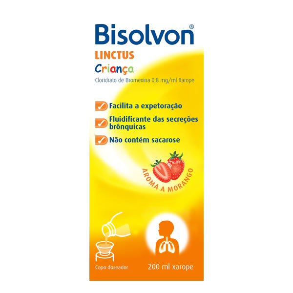 Imagem de Bisolvon Linctus Criança, 0,8 mg/mL-200mL x 1 xar mL