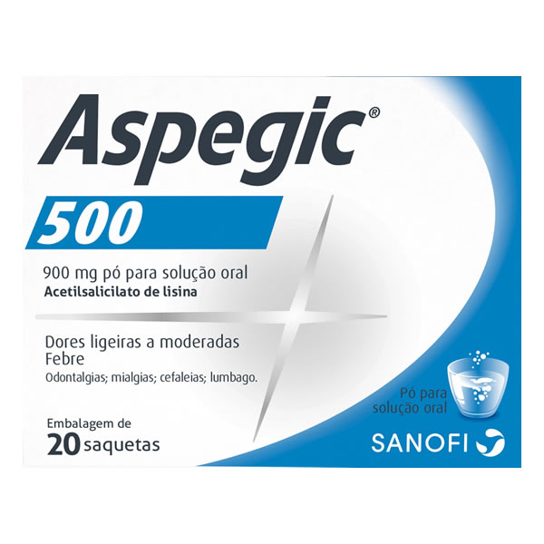 Imagem de Aspegic 500, 900 mg x 20 pó sol oral saq