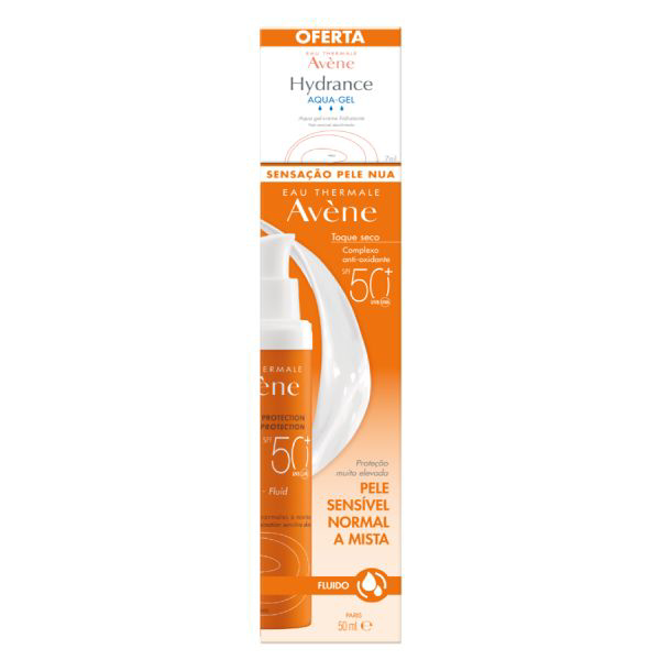 Imagem de Avene Solar Spf50+Fl50Ml+Aq-Gel Cr7Ml