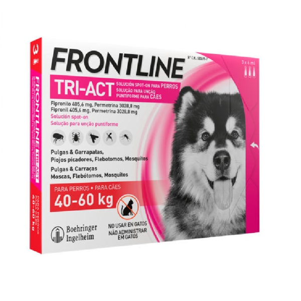 Picture of Frontline Tri-Act Xl Sol Cao 40-60kg 6mlx3