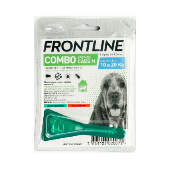 Imagem de Frontline Combo Sol Cao 10-20 Kg 1,34mlx1 sol unção punctif VET