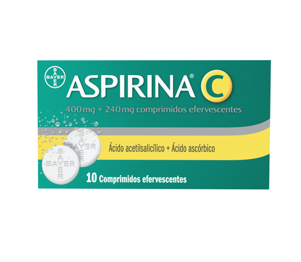 Imagem de Aspirina C, 400/240 mg x 10 comp eferv