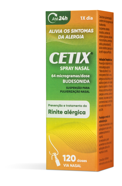 Picture of Cetix Spray Nasal , 64 µg/dose Frasco 120 dose Susp pulv nasal