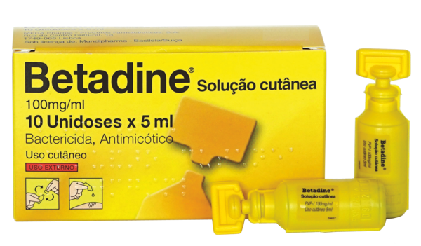 Picture of Betadine, 100 mg/mL-5 mL x 10 sol cut