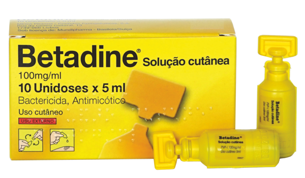 Imagem de Betadine, 100 mg/mL-5 mL x 10 sol cut