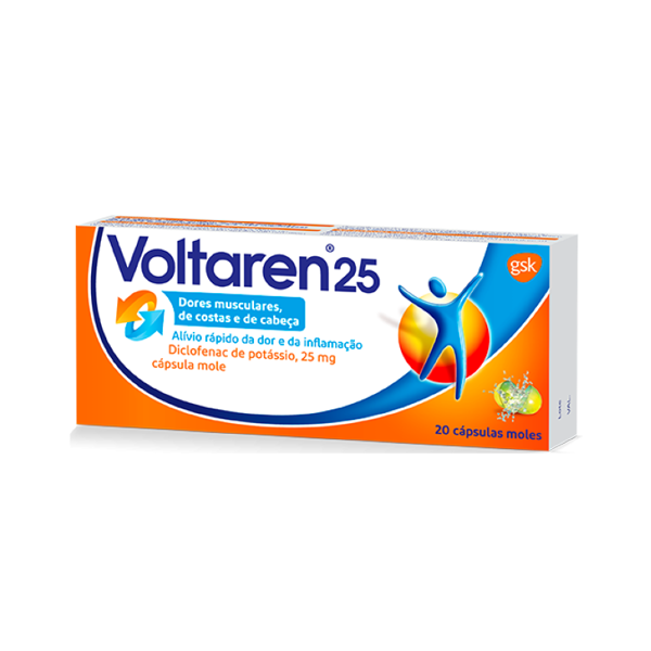 Imagem de Voltaren 25, 25 mg x 10 cáps mole