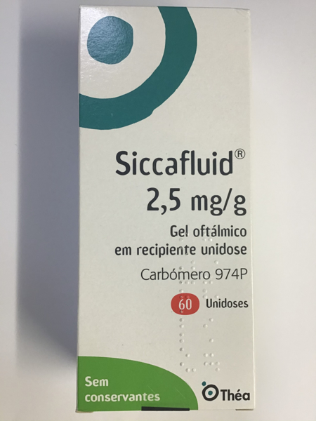 Picture of Siccafluid, 2,5 mg/g-0,5 g x 60 gel oft gta