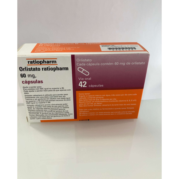 Imagem de Orlistato Ratiopharm, 60 mg x 42 cáps