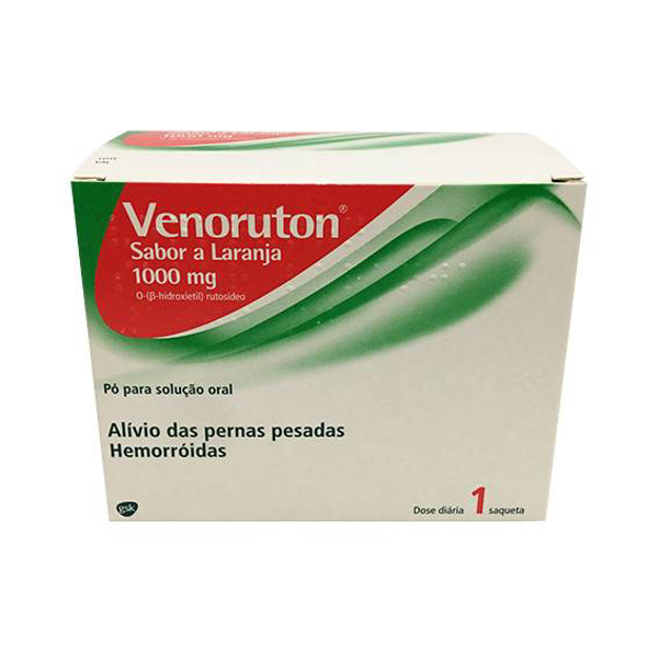 Picture of Venoruton (com sabor a laranja), 1000 mg x 30 pó sol oral saq
