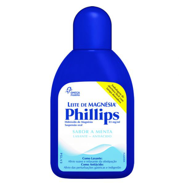 Imagem de Leite Magnesia Phillips, 83 mg/mL-200mL x 1 susp oral mL