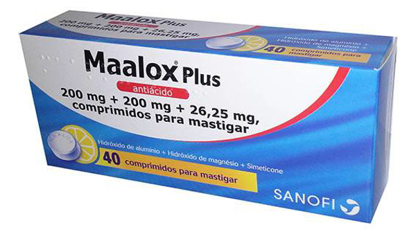 Imagem de Maalox Plus, 200/200/26,25mg x 40 comp mast