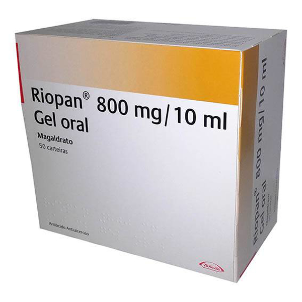 Imagem de Riopan, 800 mg/10 mL x 50 gel oral saq