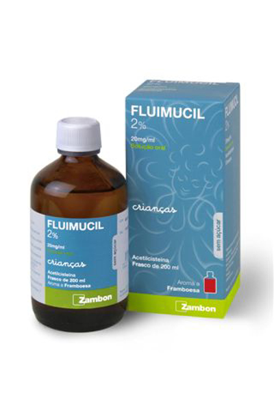 Picture of Fluimucil 2%, 20 mg/mL-200 mL x 1 sol oral mL