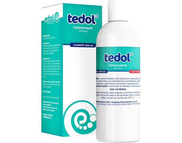 Imagem de Tedol, 20 mg/g-200 mL x 1 champô frasco