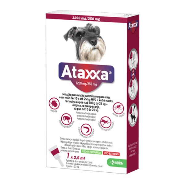 Imagem de Ataxxa Sol Pip 1250/250Mg Cao10-25Kg X3