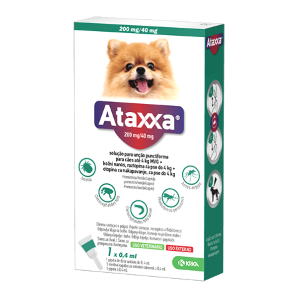 Imagem de Ataxxa Sol Pip 200/40Mg Cao -=4Kg X3